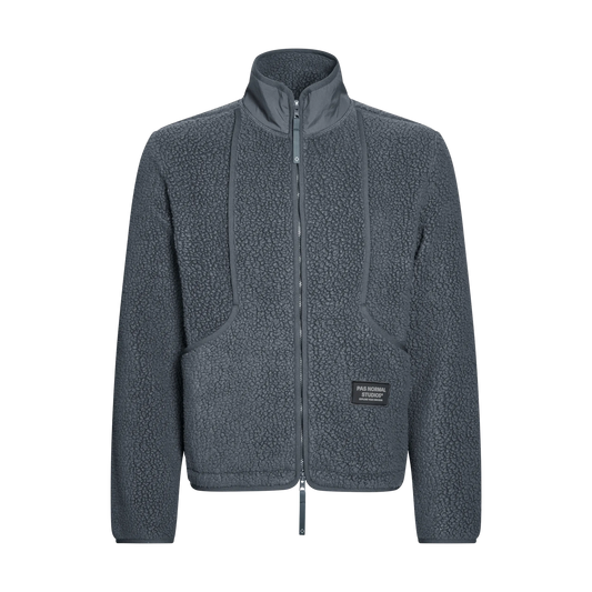 PAS NORMAL STUDIOS Off Race Pile Fleece Jacket - Steel