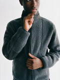PAS NORMAL STUDIOS Off Race Pile Fleece Jacket - Steel