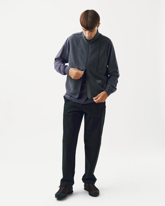 PAS NORMAL STUDIOS Off Race Pile Fleece Vest - Steel