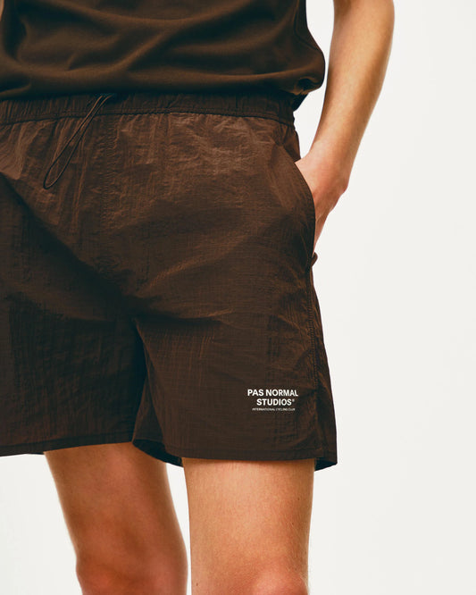 PAS NORMAL STUDIOS Off Race Ripstop Shorts - Light Brown