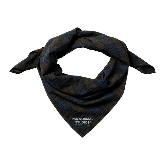 PAS NORMAL STUDIOS Off Race Seersucker Bandana - Dark Navy