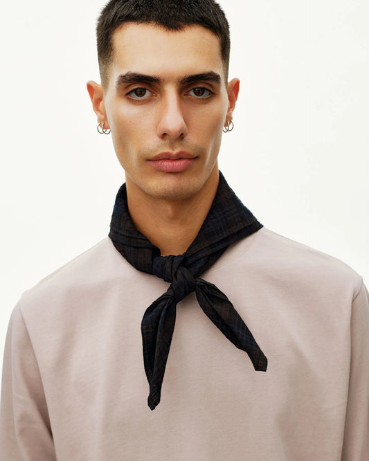 PAS NORMAL STUDIOS Off Race Seersucker Bandana - Dark Navy
