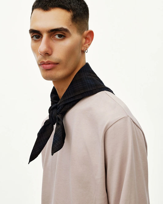 PAS NORMAL STUDIOS Off Race Seersucker Bandana - Dark Navy