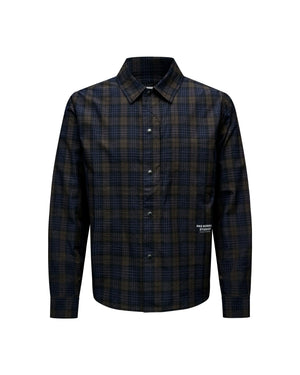 PAS NORMAL STUDIOS Off Race Seersucker Shirt - Dark Navy