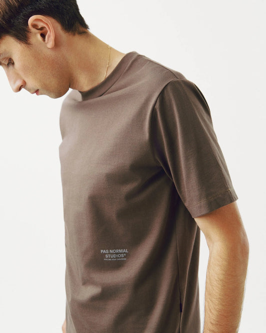 PAS NORMAL STUDIOS Off-Race T-Shirt - Ash Brown