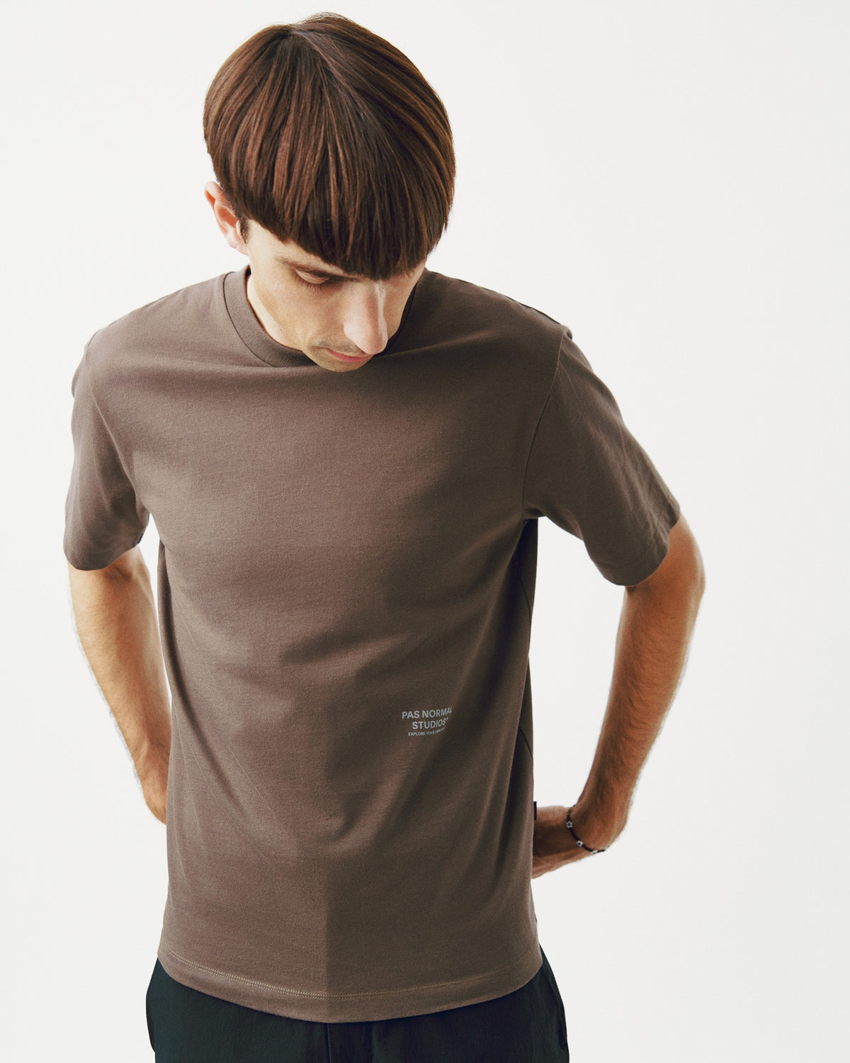 PAS NORMAL STUDIOS Off-Race T-Shirt - Ash Brown