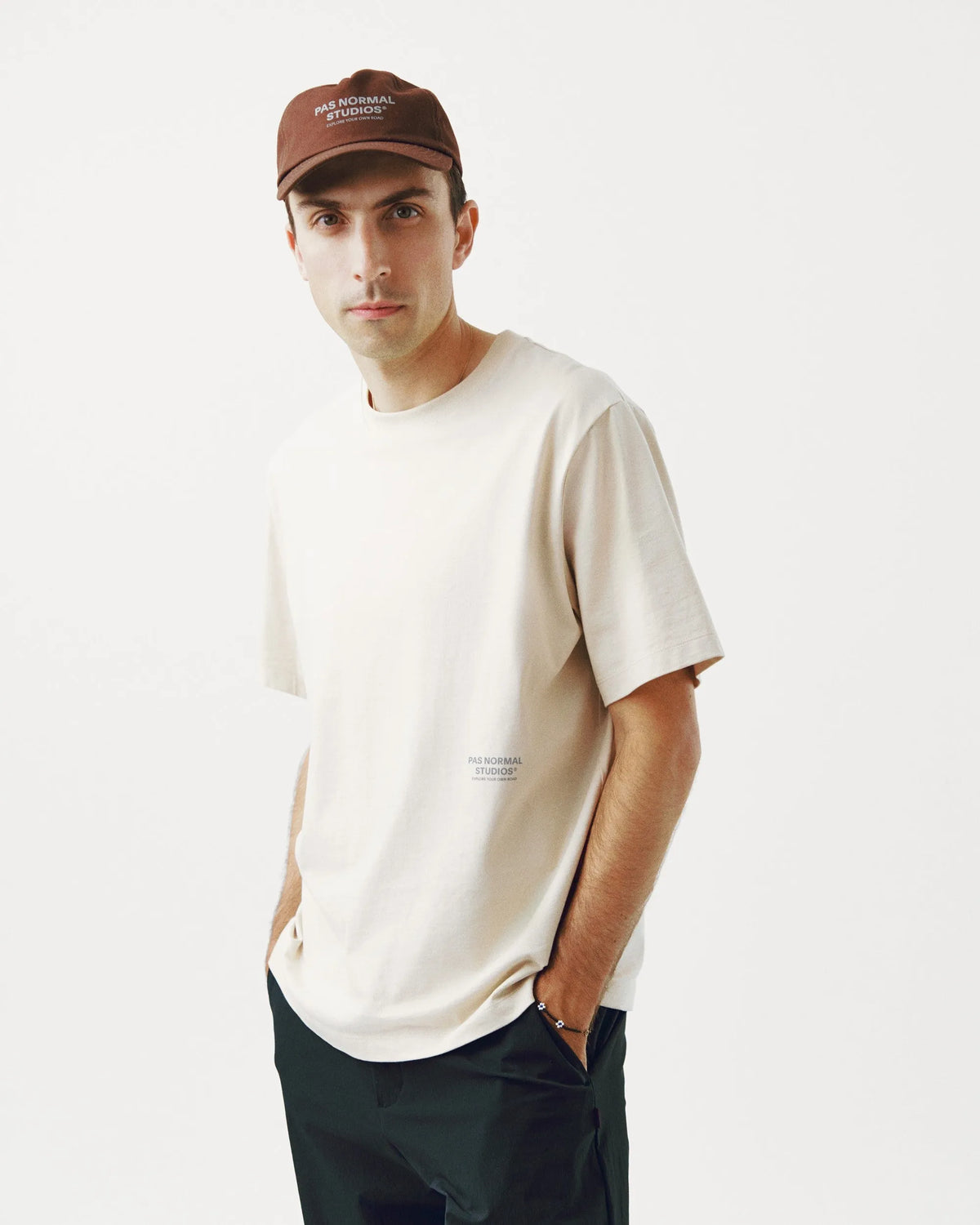 PAS NORMAL STUDIOS Off-Race T-Shirt - Bone