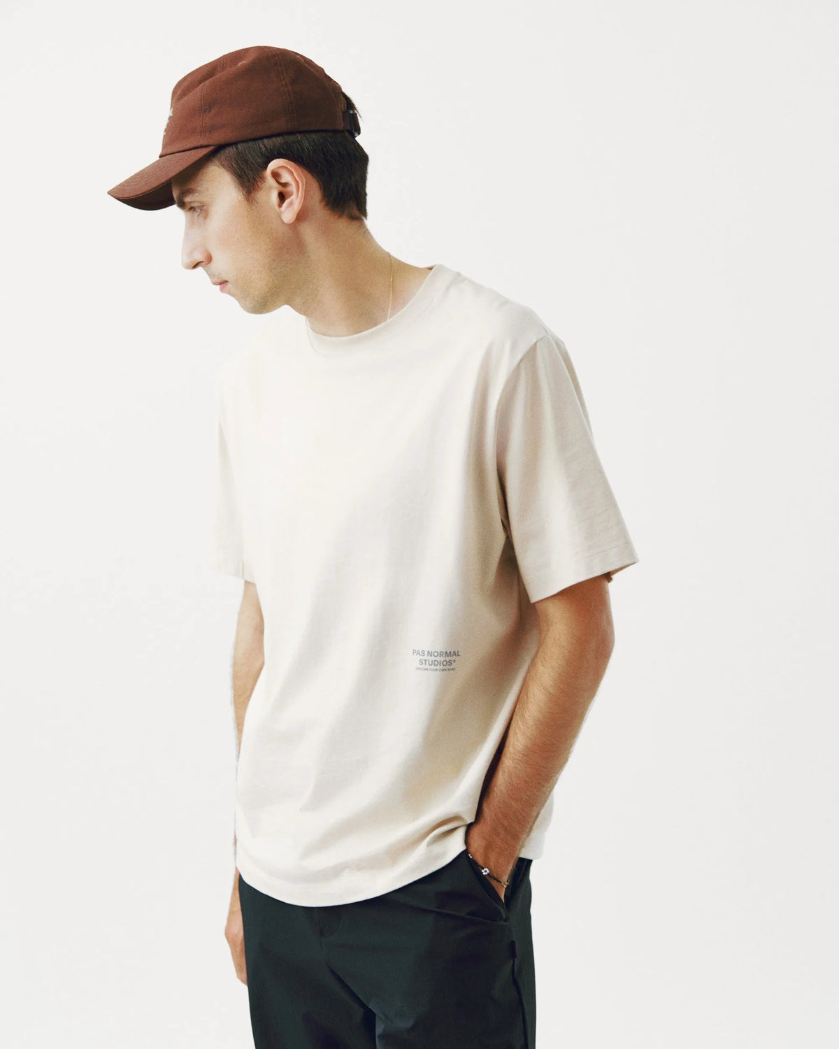 PAS NORMAL STUDIOS Off-Race T-Shirt - Bone