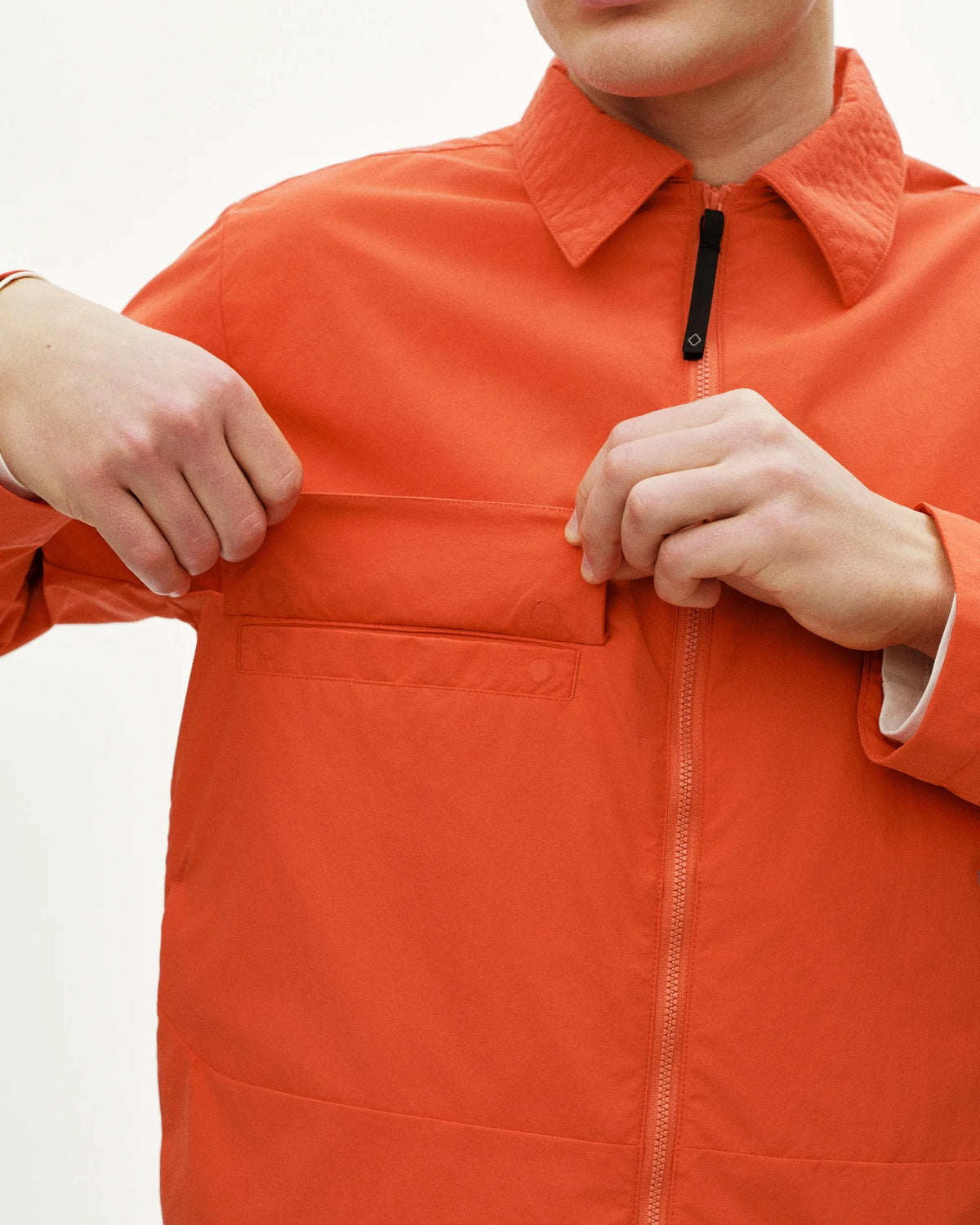 PAS NORMAL STUDIOS Off-Race Utility Jacket - Hibiscus Orange