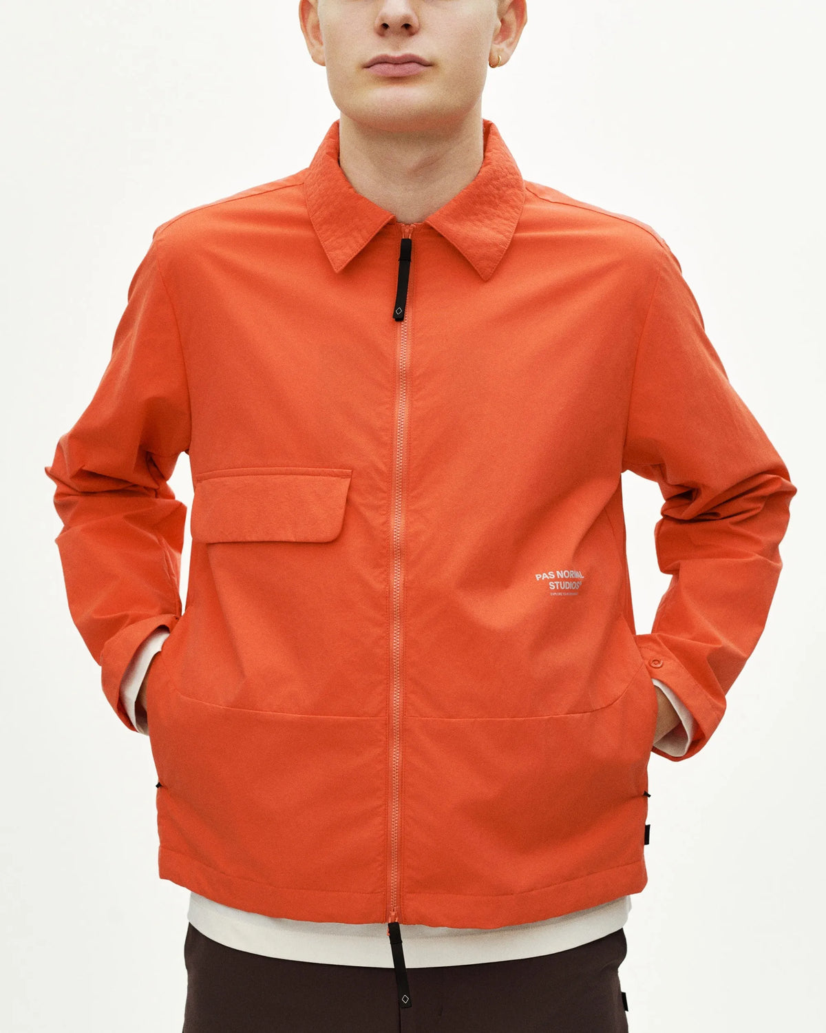 PAS NORMAL STUDIOS Off-Race Utility Jacket - Hibiscus Orange
