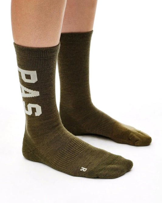 PAS NORMAL STUDIOS PAS Thermal Wool Socks - Moss Brown