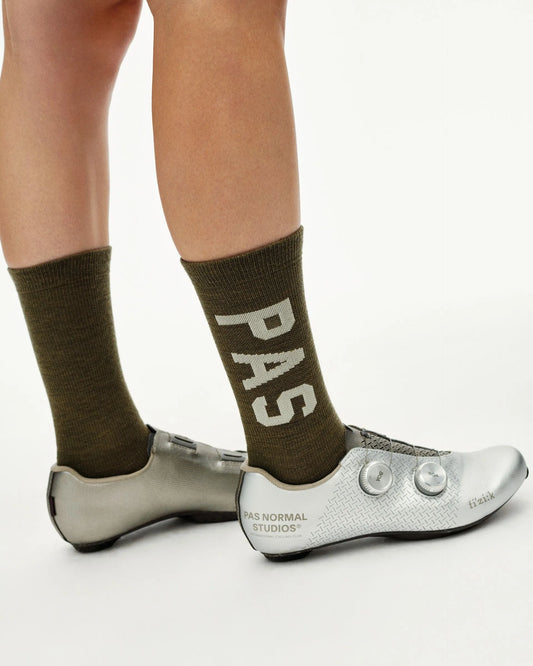 PAS NORMAL STUDIOS PAS Thermal Wool Socks - Moss Brown