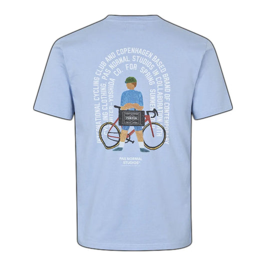 PAS NORMAL STUDIOS Porter Off-Race T-Shirt - Pale Blue