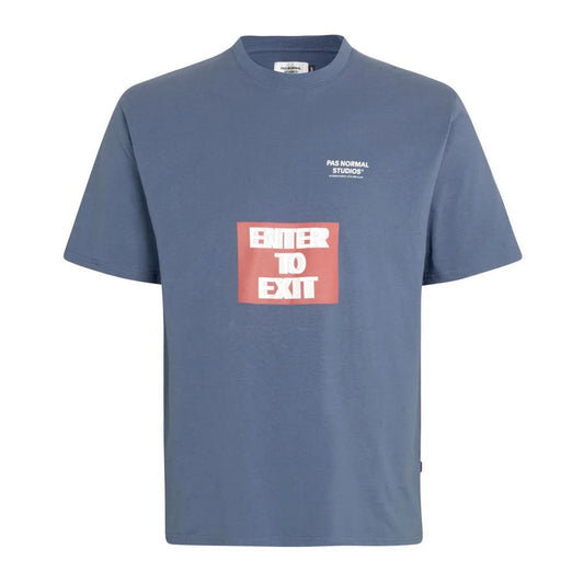 PAS NORMAL STUDIOS T.K.O. Off-Race T-Shirt - Light Indigo