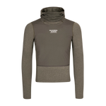 PAS NORMAL STUDIOS Thermal Hooded Windproof Baselayer - Dark Stone