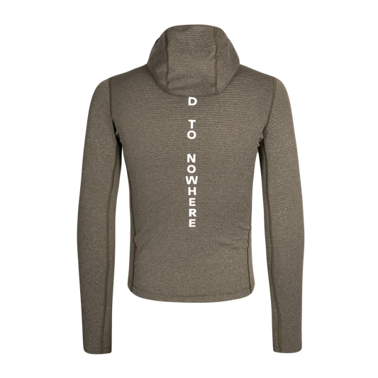 PAS NORMAL STUDIOS Thermal Hooded Windproof Baselayer - Dark Stone