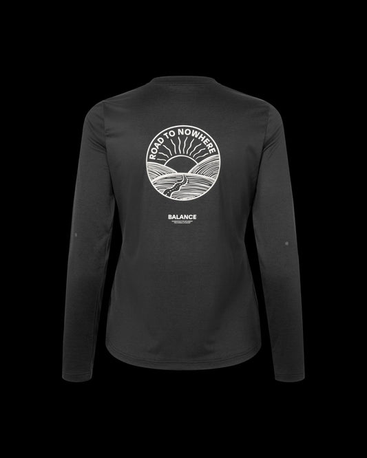 PAS NORMAL STUDIOS Women Balance Long Sleeve T-Shirt - Black