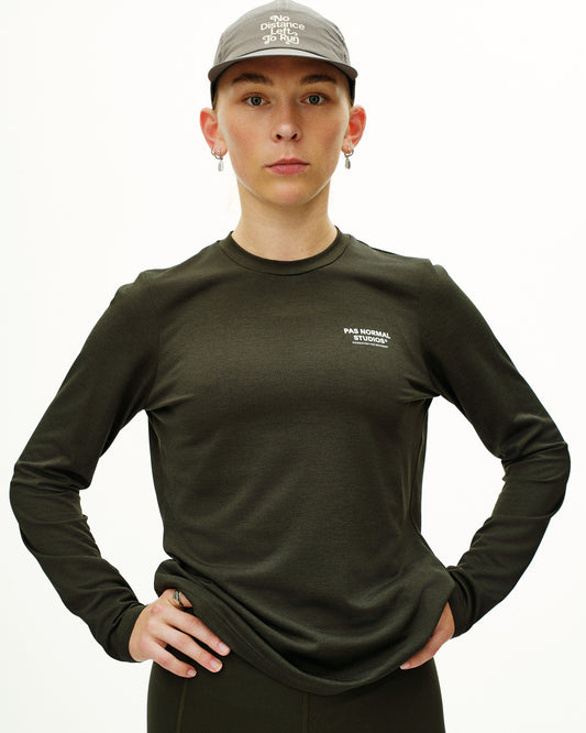 PAS NORMAL STUDIOS Women Balance Long Sleeve T-shirt - Dark Olive