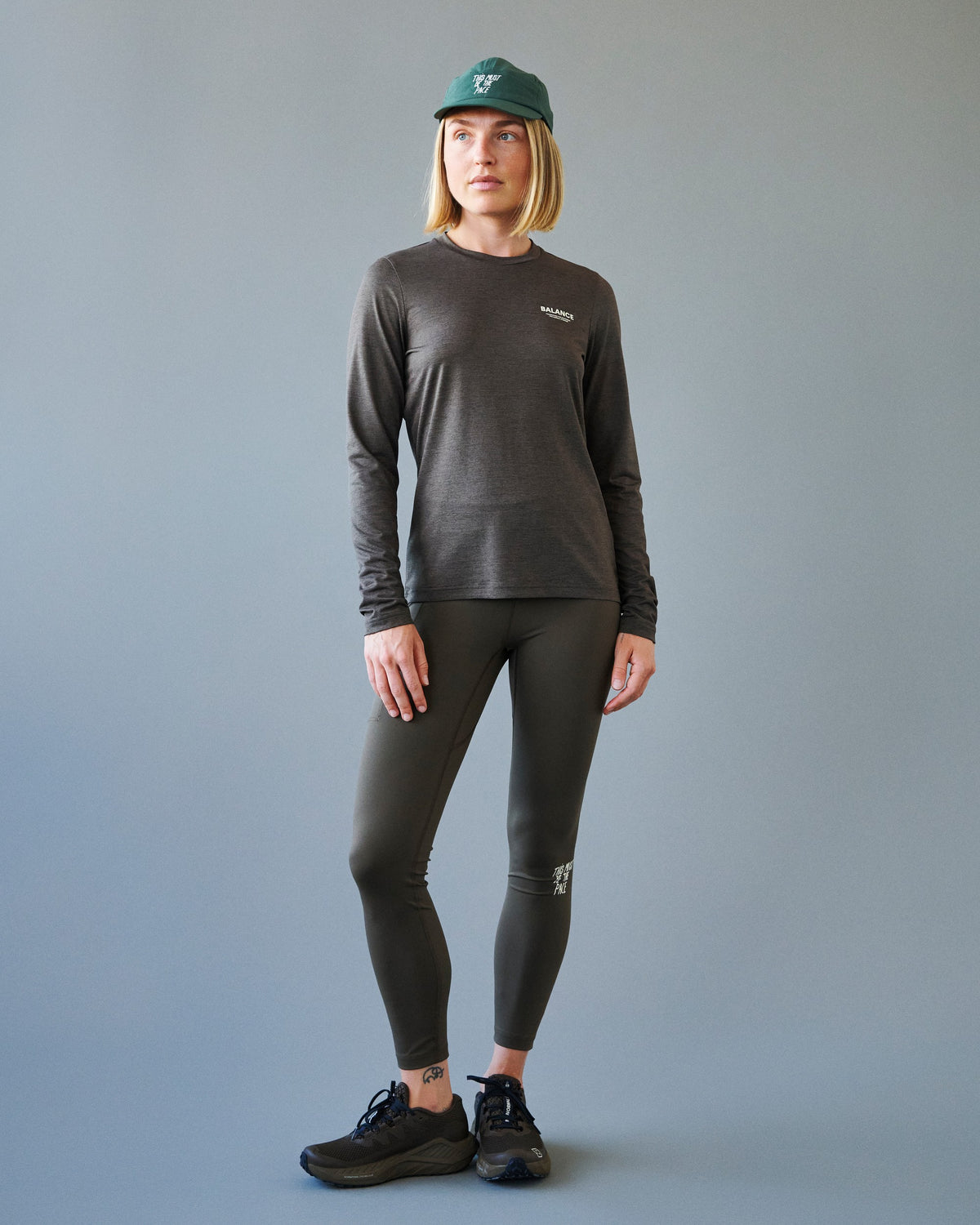 PAS NORMAL STUDIOS Women Balance Long Tights - Dusty Brown