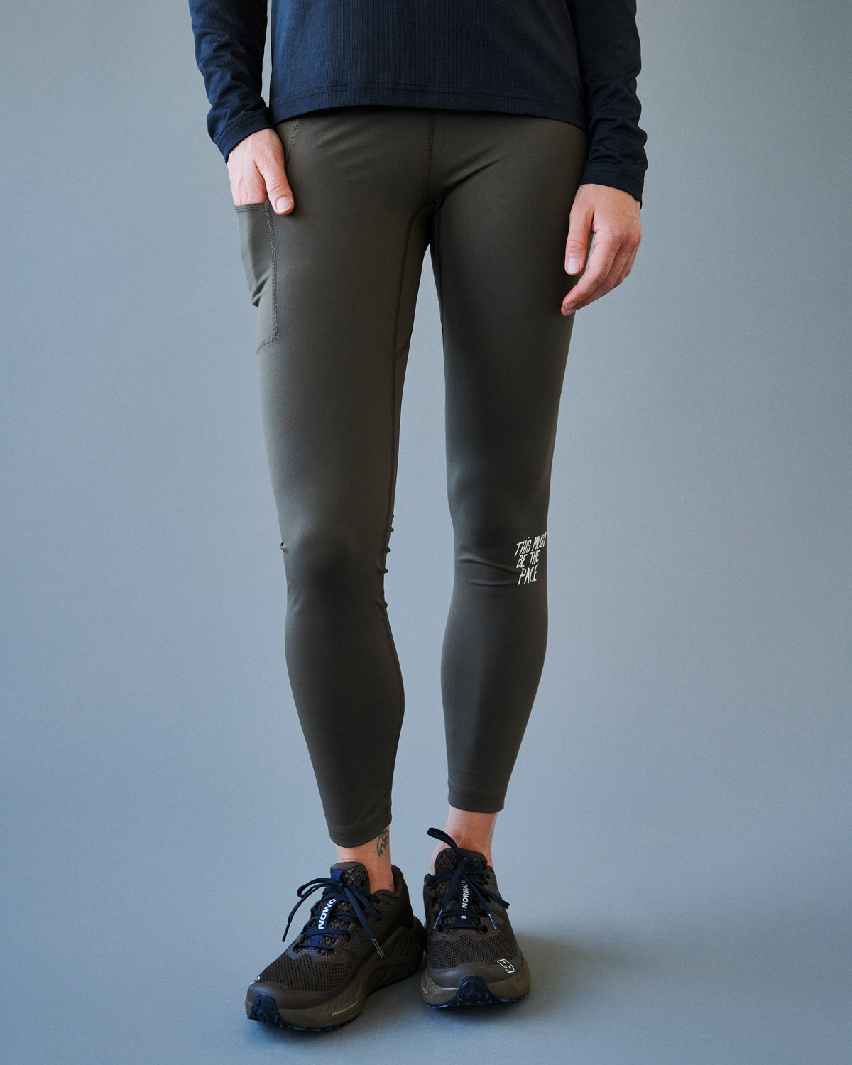 PAS NORMAL STUDIOS Women Balance Long Tights - Dusty Brown