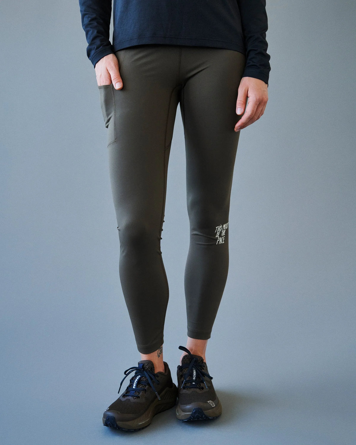 PAS NORMAL STUDIOS Women Balance Long Tights - Dusty Brown