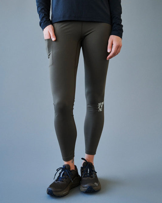 PAS NORMAL STUDIOS Women Balance Long Tights - Dusty Brown