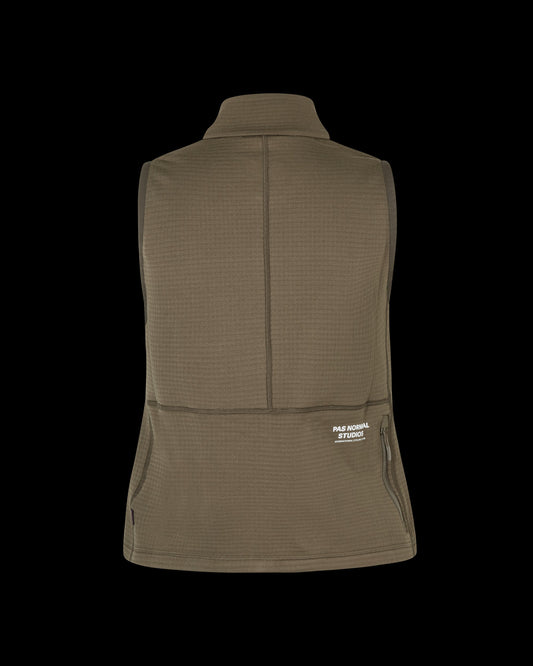 PAS NORMAL STUDIOS Women Escapism Performance Fleece Vest - Dark Stone