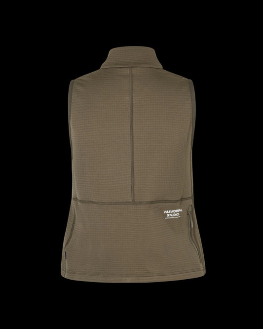 PAS NORMAL STUDIOS Women Escapism Performance Fleece Vest - Dark Stone