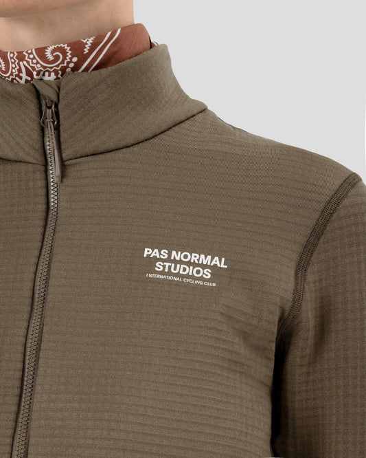 PAS NORMAL STUDIOS Women Escapism Performance Fleece Zip - Dark Stone