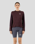PAS NORMAL STUDIOS Women Escapism Technical LS T-shirt - Dark Red