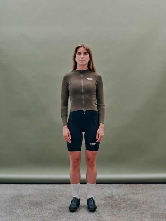 PAS NORMAL STUDIOS Women Escapism Wool Long Sleeve Jersey - Dark Stone