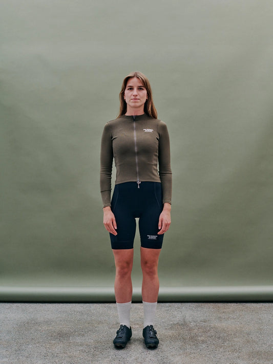 PAS NORMAL STUDIOS Women Escapism Wool Long Sleeve Jersey - Dark Stone