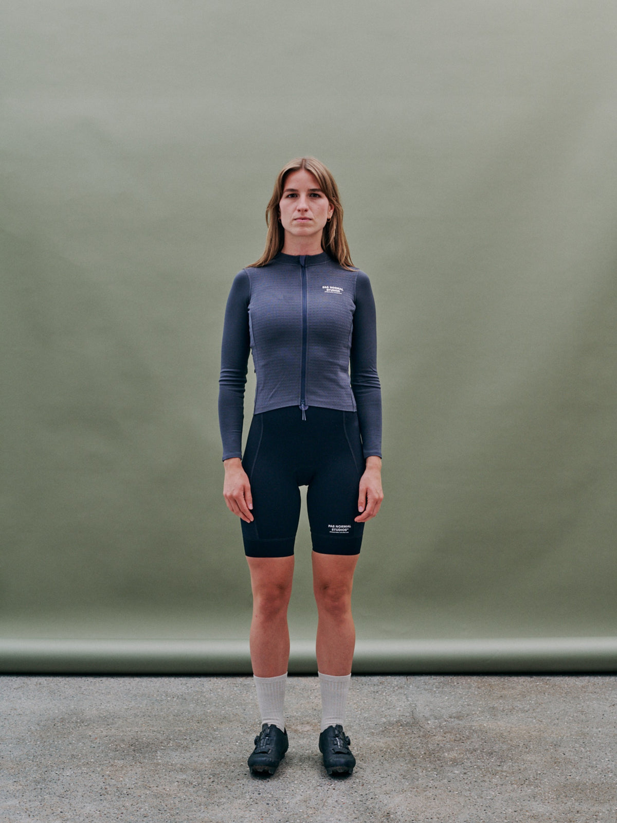 PAS NORMAL STUDIOS Women Escapism Wool Long Sleeve Jersey - Steel