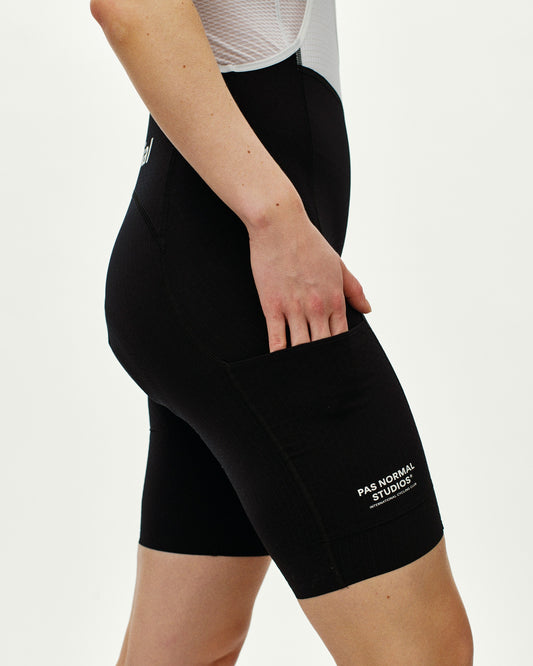 PAS NORMAL STUDIOS Women Essential Light Cargo Bibs - Black