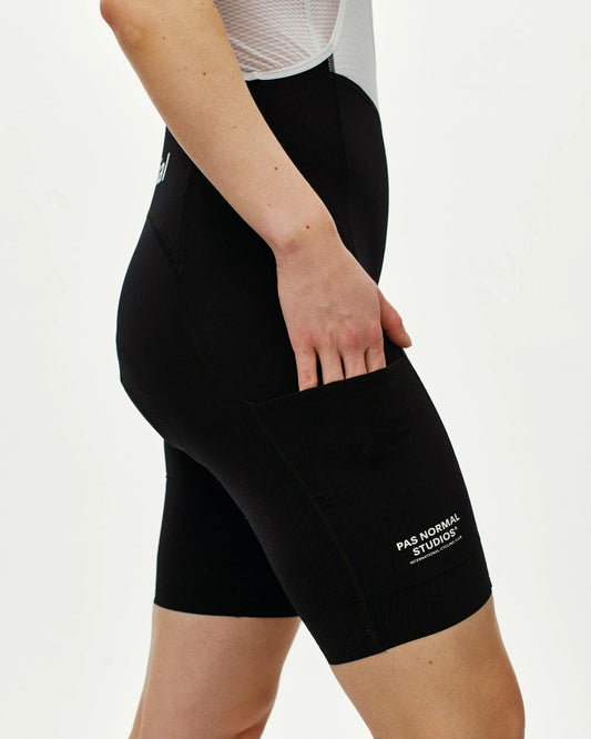 PAS NORMAL STUDIOS Women Essential Light Cargo Bibs - Black