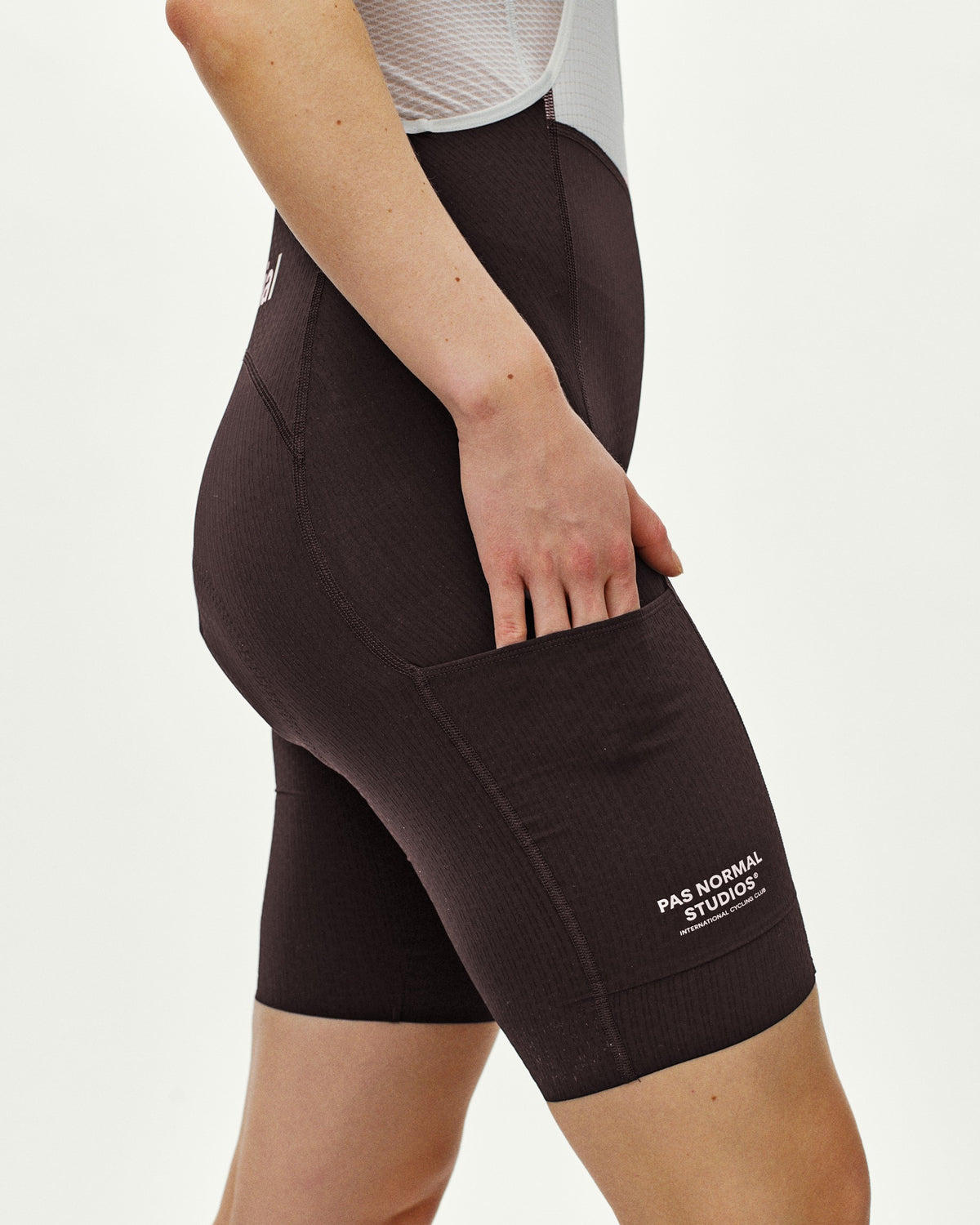 PAS NORMAL STUDIOS Women Essential Light Cargo Bibs - Dark Purple