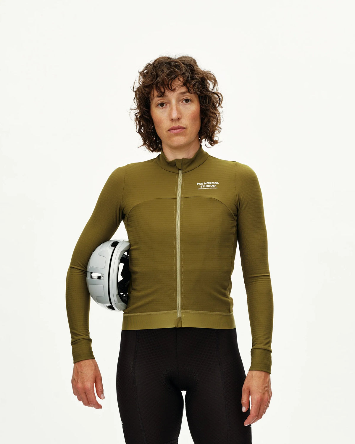 PAS NORMAL STUDIOS Women Essential Long Sleeve Jersey - Khaki Green