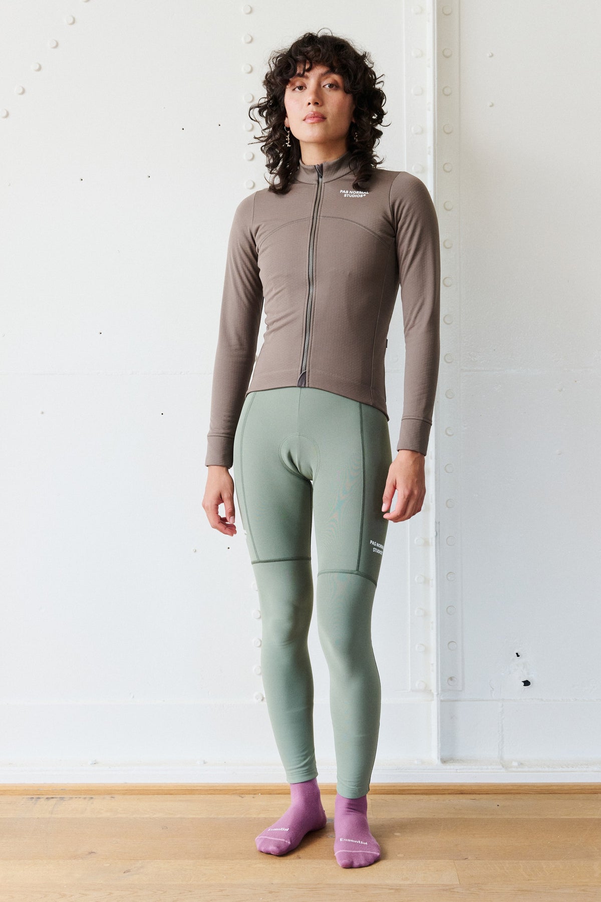 PAS NORMAL STUDIOS Women Essential Thermal Long Sleeve Jersey - Ash Brown