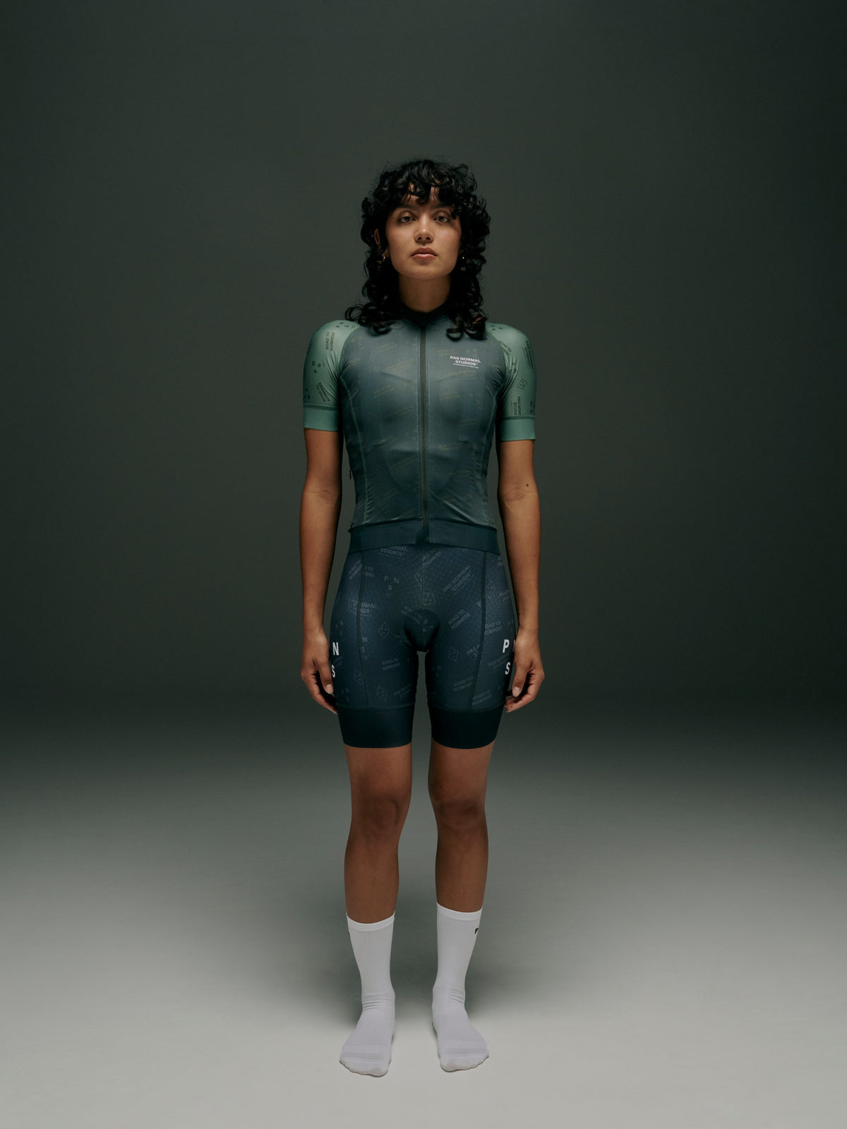 PAS NORMAL STUDIOS Women Mechanism Late Drop Jersey - Dark Moss Contrast