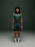 PAS NORMAL STUDIOS Women Mechanism Late Drop Jersey - Dark Moss Contrast