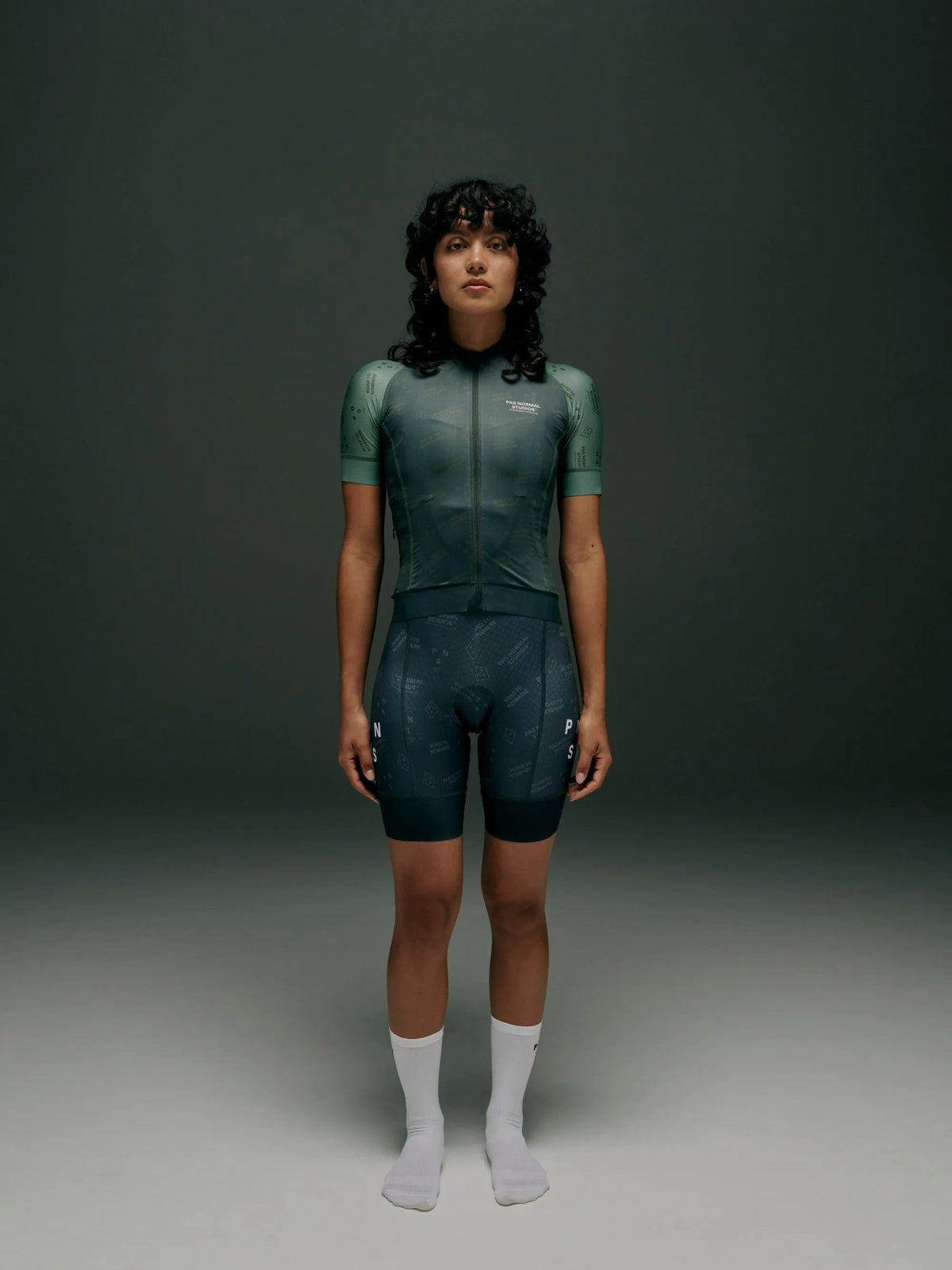 PAS NORMAL STUDIOS Women Mechanism Late Drop Jersey - Dark Moss Contrast