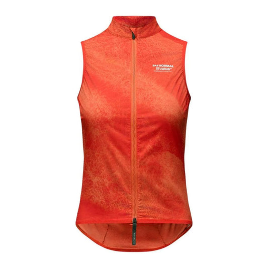 PAS NORMAL STUDIOS Women Mechanism Stow Away Gilet - AOP Hibiscus Orange
