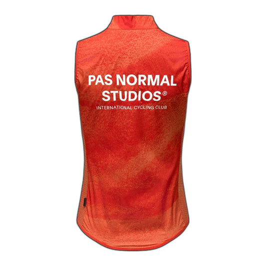 PAS NORMAL STUDIOS Women Mechanism Stow Away Gilet - AOP Hibiscus Orange