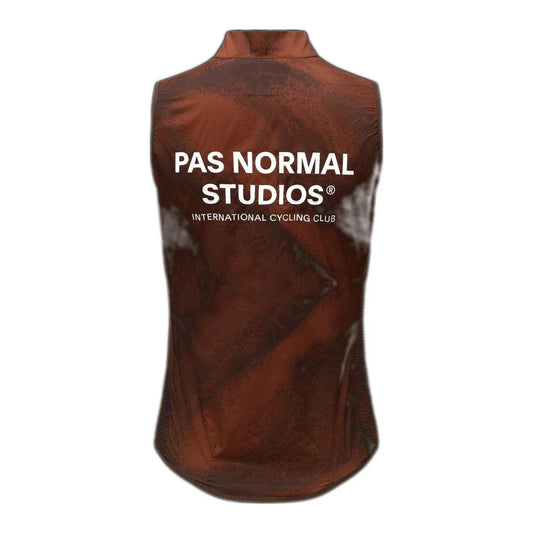 PAS NORMAL STUDIOS Women Mechanism Stow Away Gilet - AOP Light brown