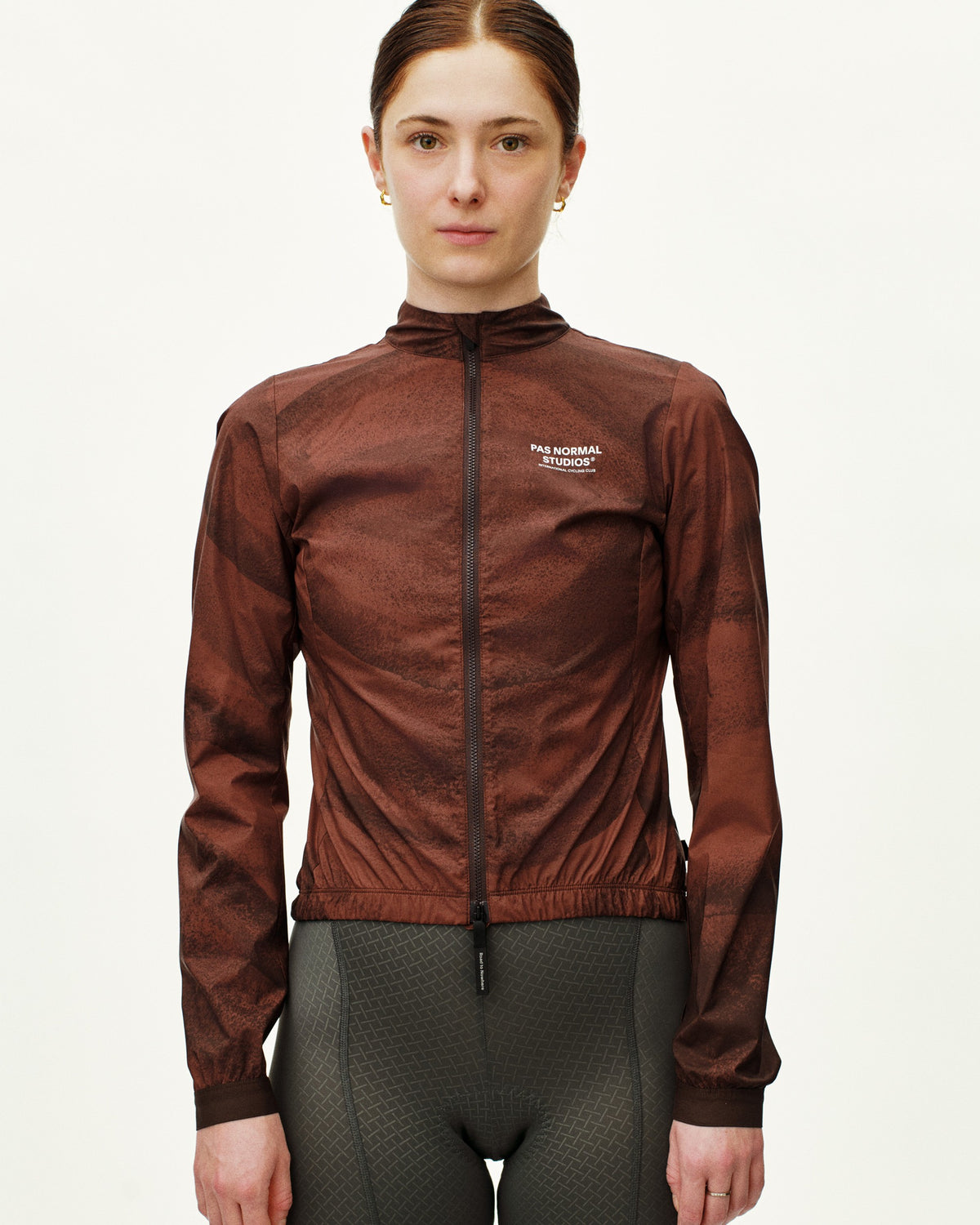 PAS NORMAL STUDIOS Women Mechanism Stow Away Jacket - AOP Light brown