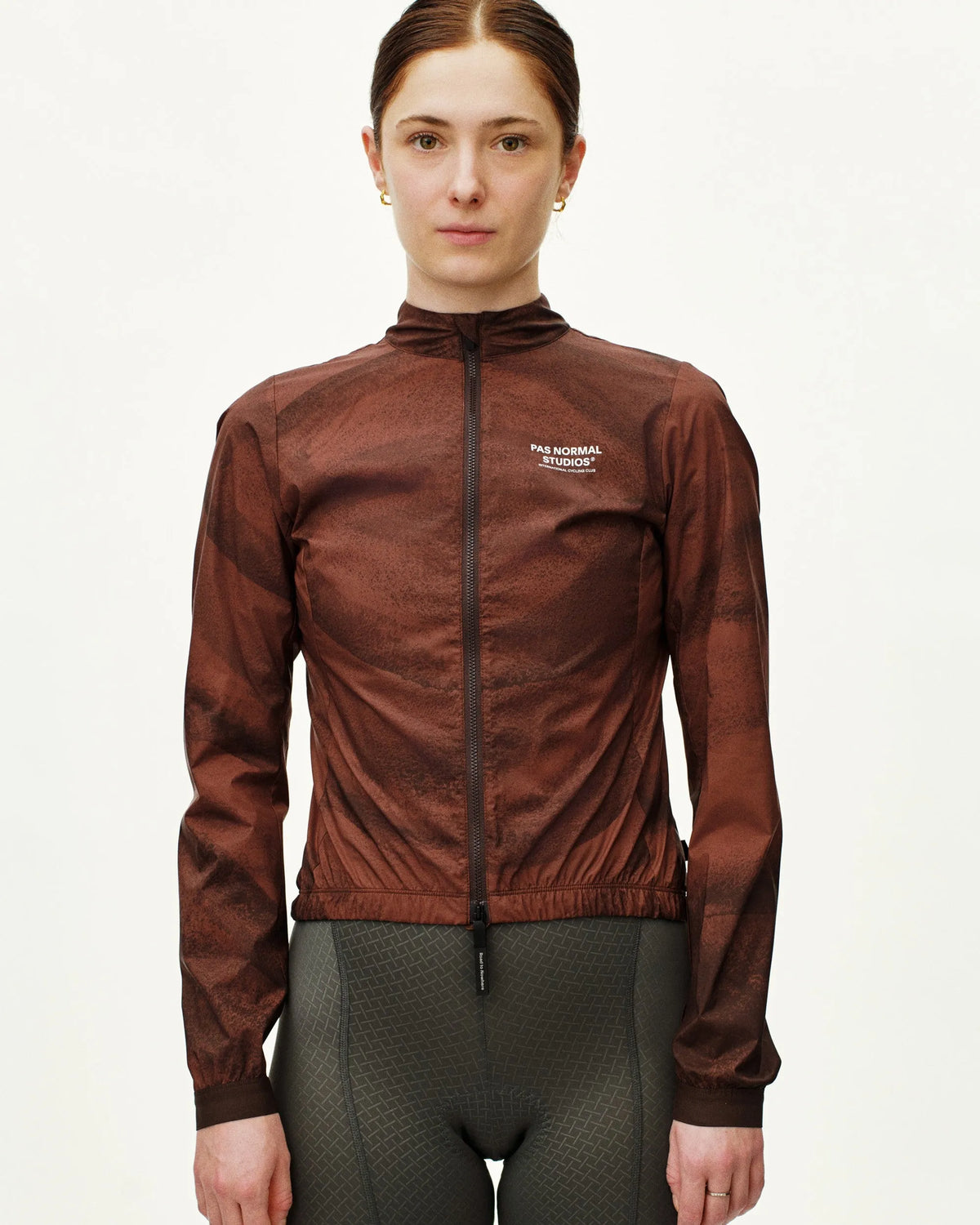 PAS NORMAL STUDIOS Women Mechanism Stow Away Jacket - AOP Light brown