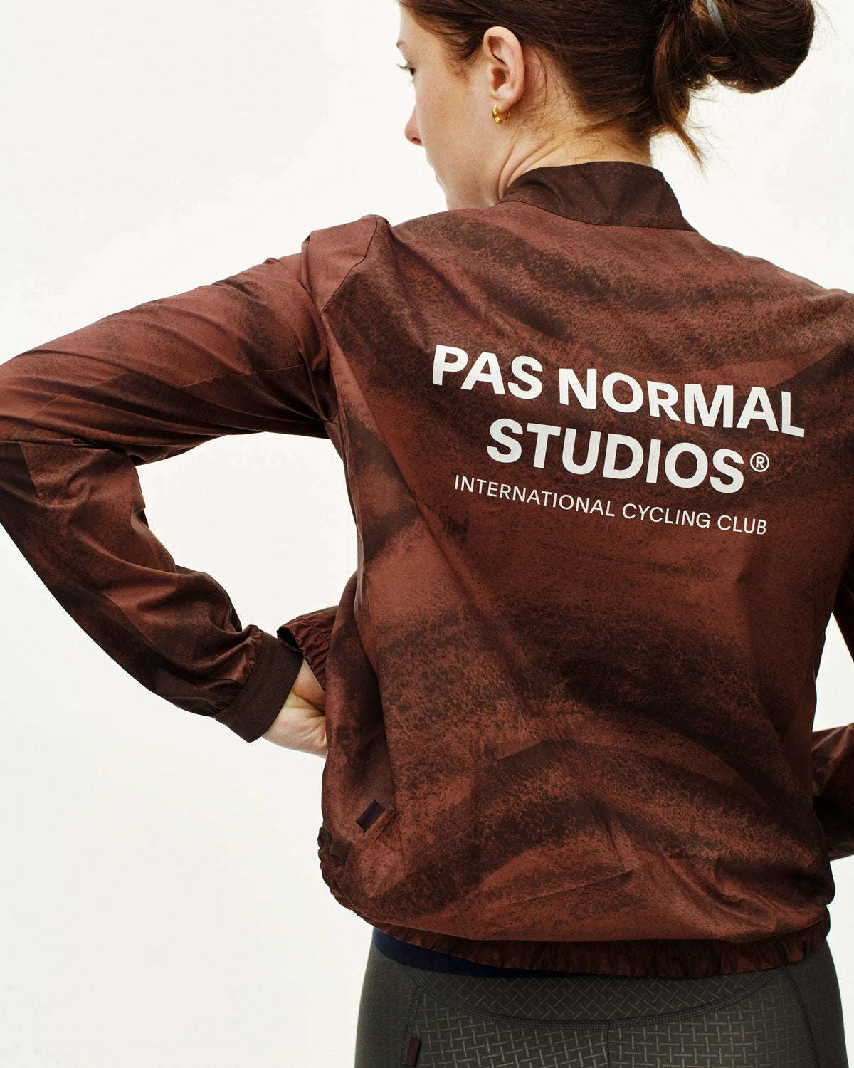 PAS NORMAL STUDIOS Women Mechanism Stow Away Jacket - AOP Light brown