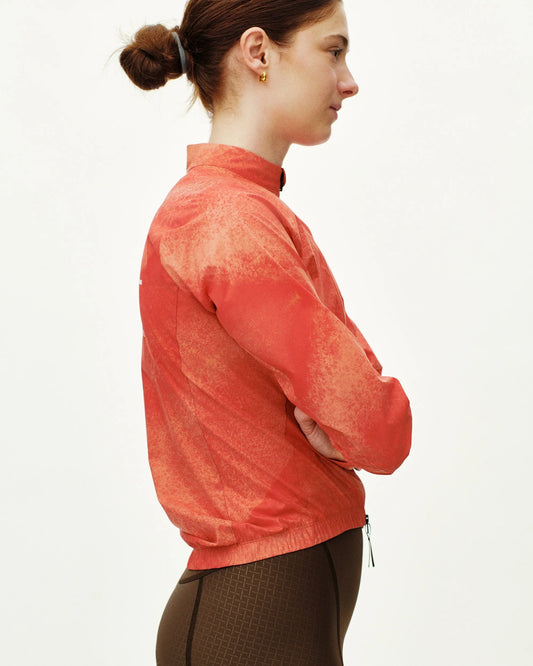PAS NORMAL STUDIOS Women Mechanism Stow Away Jacket - AOP Hibiscus Orange