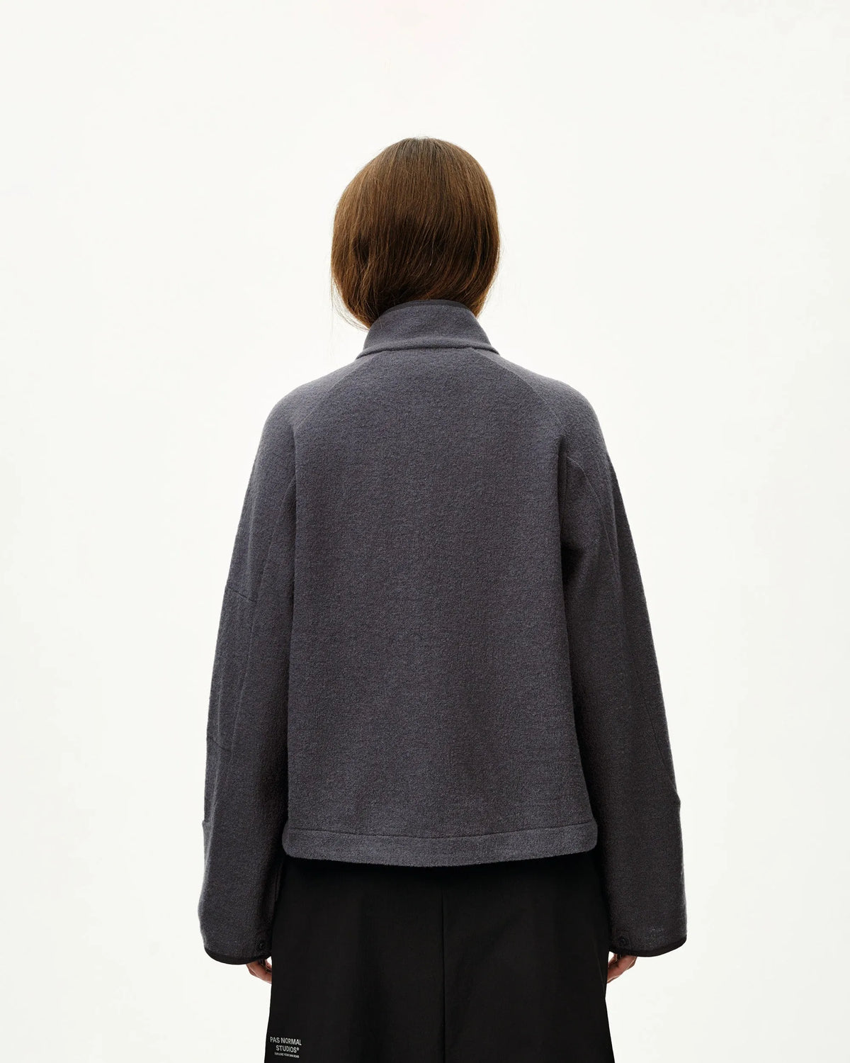 PAS NORMAL STUDIOS Women Off-Race Boiled Wool Jacket - Steel
