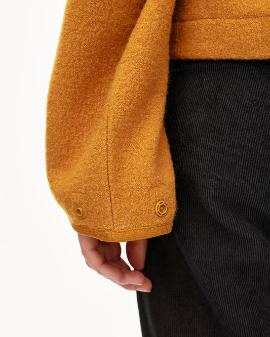 PAS NORMAL STUDIOS Women Off-Race Boiled Wool Jacket - Ochre